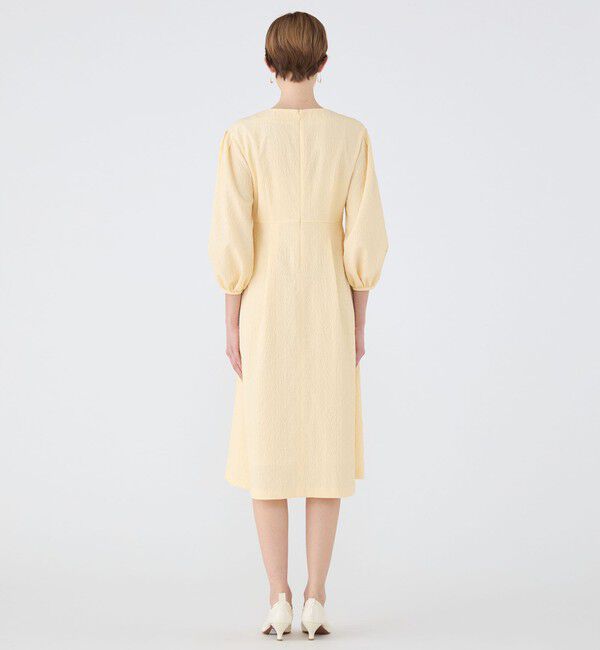 Ballsey「バブルジャカード パフスリーブワンピース」|ワンピース|