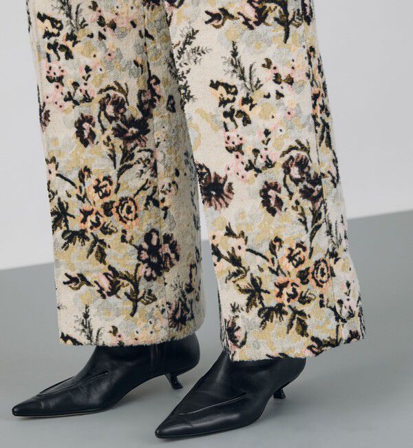 DES PRES「ブラッシュフラワープリント ワイドストレートパンツ」|その他|