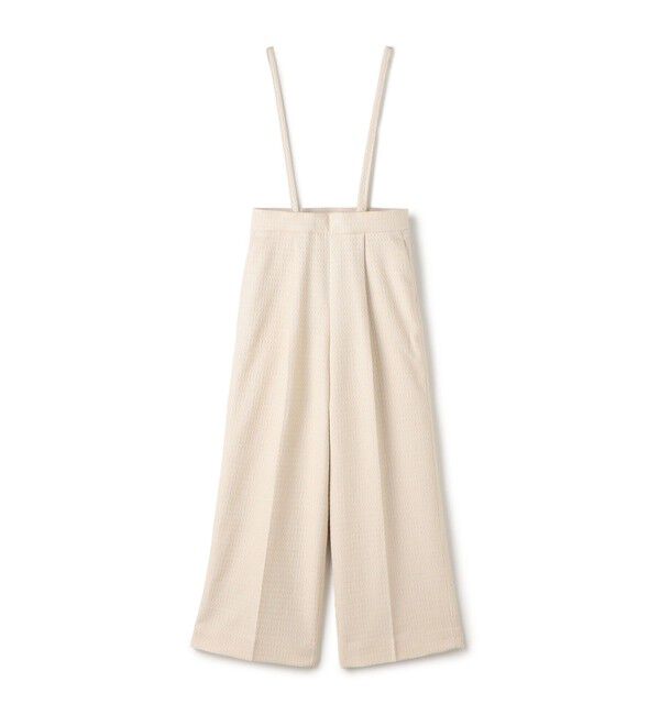 Ballsey「ライトファンシーツイード サスペンダーワイドパンツ」|その他|41 ライトベージュ
