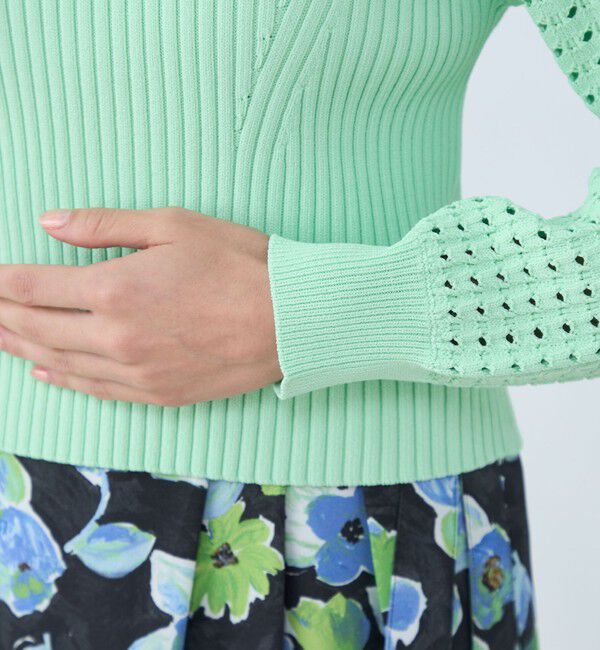 Ballsey「レーヨンストレッチ クルーネックプルオーバー」|ニット・セーター|