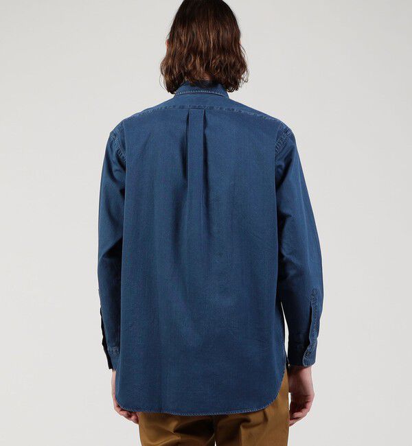 TOMORROWLAND MENS「コットンインディゴ セミワイドカラーシャツ」|シャツ・ブラウス|