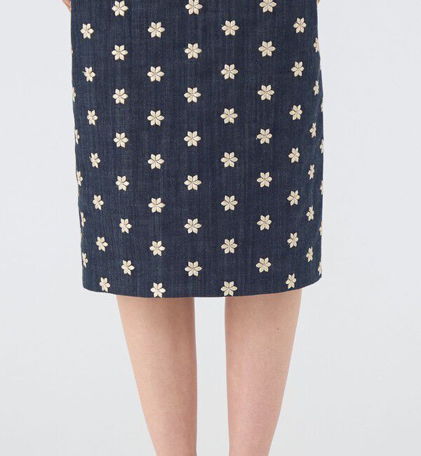 TOMORROWLAND collection「ドレフルールデニム タイトストレートスカート」|タイト|