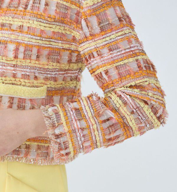 Ballsey「マテリアルミックスツイード ショートカーディガン」|カーディガン|