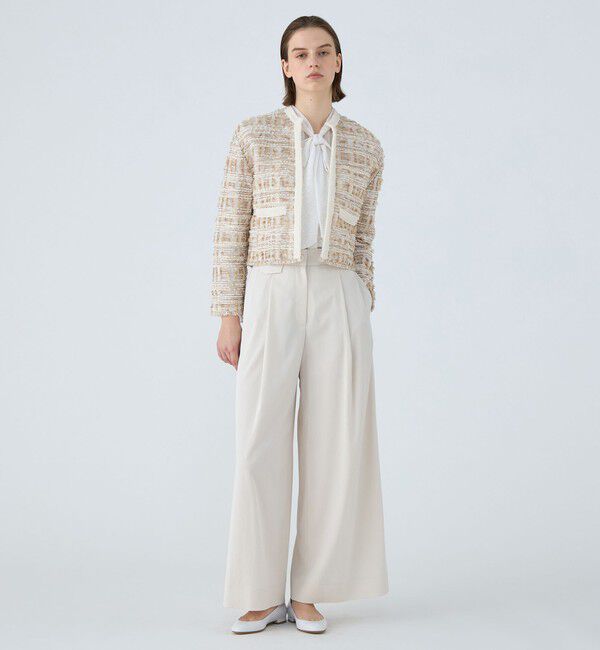 Ballsey「マテリアルミックスツイード ショートカーディガン」|カーディガン|