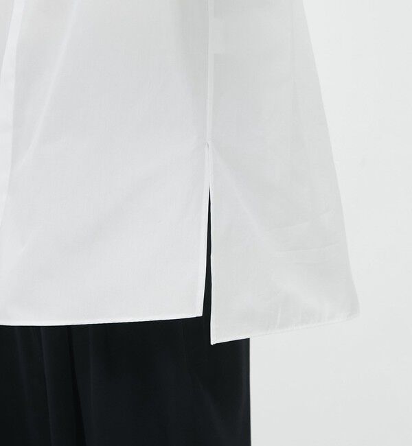 CABaN「コットンブロードコンビ ダブルボタンシャツ」|シャツ・ブラウス|