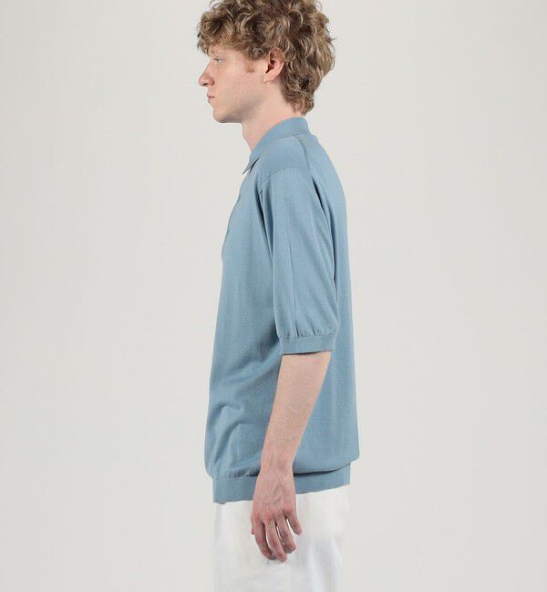 TOMORROWLAND MENS「【別注】JOHN SMEDLEY コットン ポロカラーニット」|ニット・セーター|