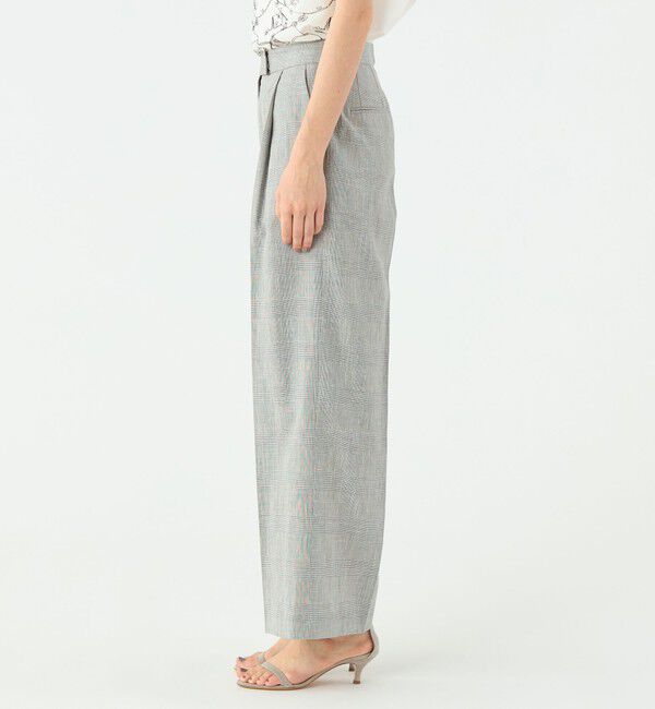 TOMORROWLAND collection「サマーグレンチェック タックワイドパンツ」|その他|