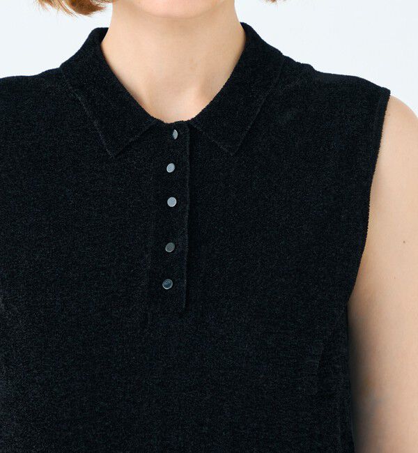 Ballsey「ストレッチベルベット ノースリーブプルオーバー」|ニット・セーター|