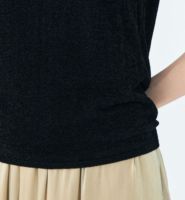 Ballsey「ストレッチベルベット ノースリーブプルオーバー」|ニット・セーター|