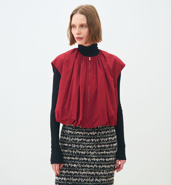 TOMORROWLAND collection「ポリエステルシルクタフタ バルーンジレ」|ベスト・ジレ|