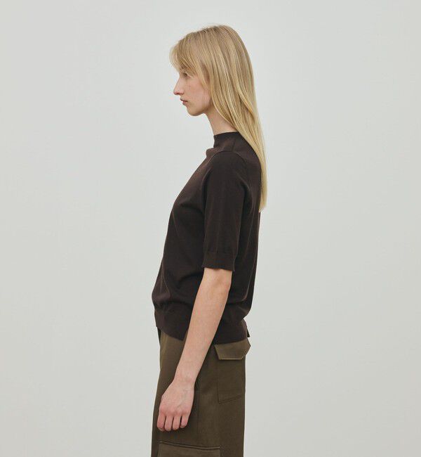 DES PRES「ウーステッドウール ハーフスリーブプルオーバー」|ニット・セーター|