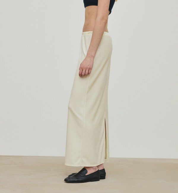 DES PRES「 ブライトベロア タイトマキシスカート」|タイト|