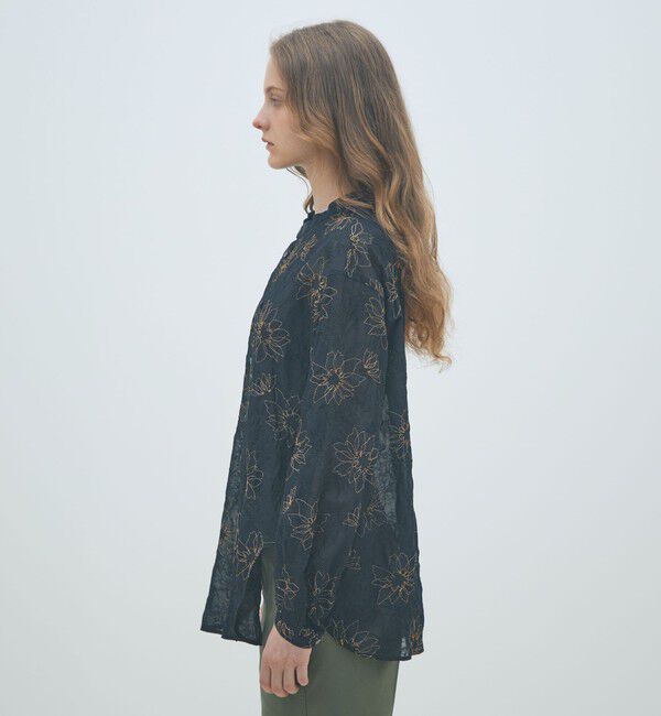MACPHEE「フラワーエンブロイダリー チュニックブラウス」|シャツ・ブラウス|