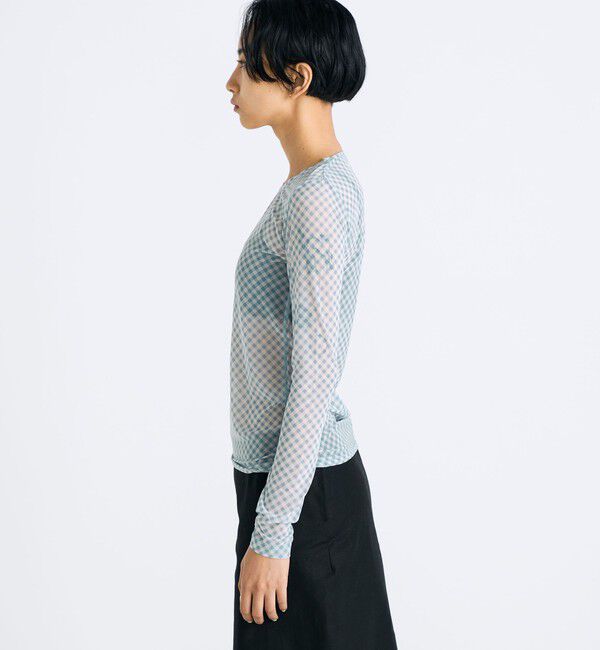 Edition「シアープリント クルーネックトップ」|Tシャツ・カットソー|