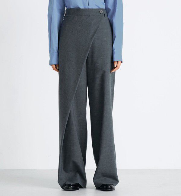 Edition「Super140's ウールトロピカル ラップパンツ」|スラックス|