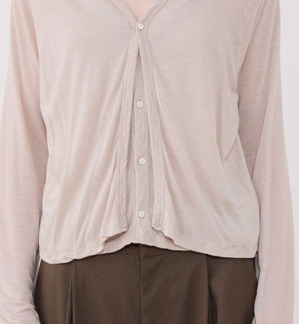 GALERIE VIE「レーヨンカシミヤジャージー ホルターネックコンビカーディガン」|カーディガン|