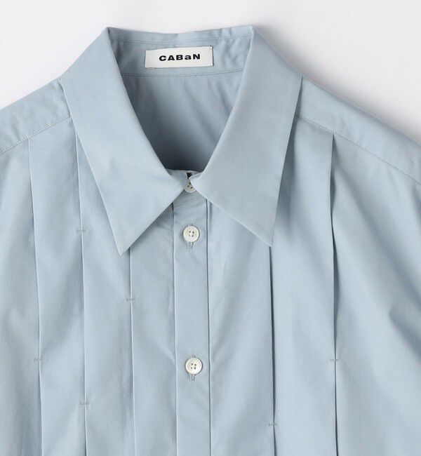 CABaN「コットンシルクタイプライター ランダムダックシャツ」|シャツ・ブラウス|