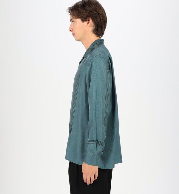 TOMORROWLAND MENS「シルクツイル パネルプリント オープンカラーシャツ 」|シャツ・ブラウス|