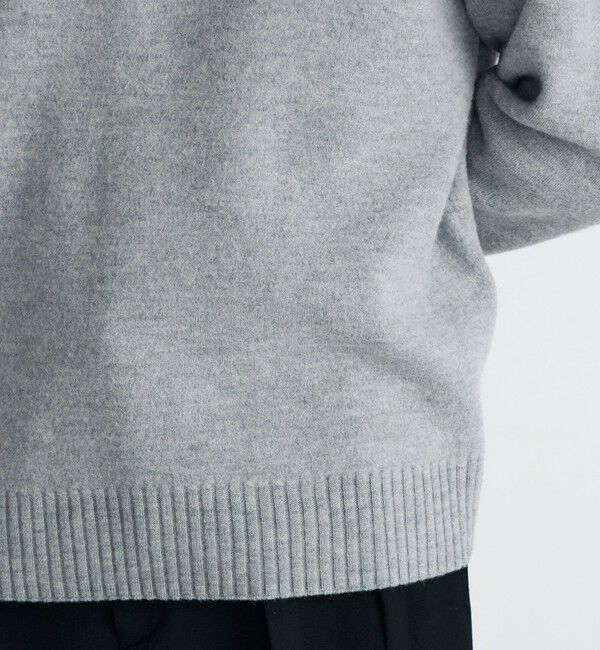 Edition「スラブ縮絨 Vネックプルオーバー」|ニット・セーター|