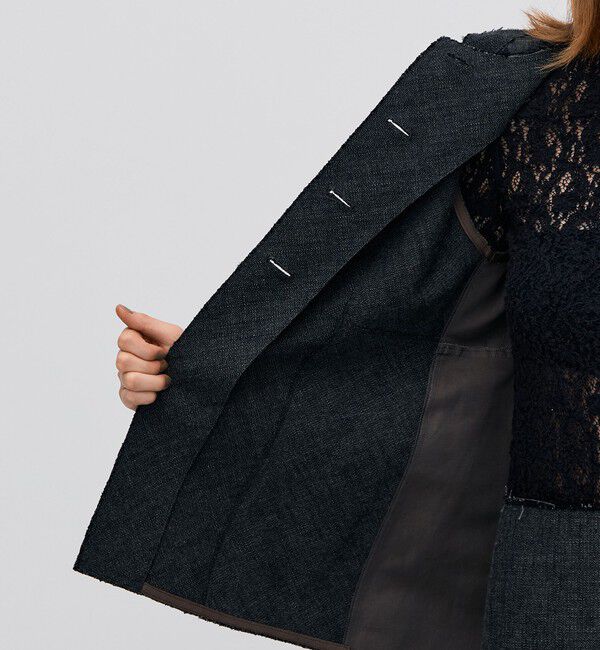 BACCA「ヘリンボーンツイード カットオフコンビベスト」|ベスト・ジレ|