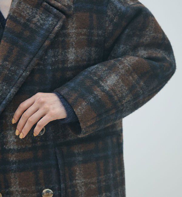 MACPHEE「ボンディングチェック ダブルブレストコート」|その他|