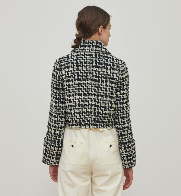 DES PRES「ビンテージブークレーツイード ショートジャケット」|ブルゾン・スタジャン|