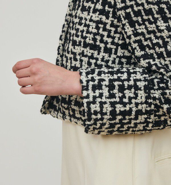 DES PRES「ビンテージブークレーツイード ショートジャケット」|ブルゾン・スタジャン|