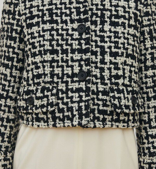 DES PRES「ビンテージブークレーツイード ショートジャケット」|ブルゾン・スタジャン|