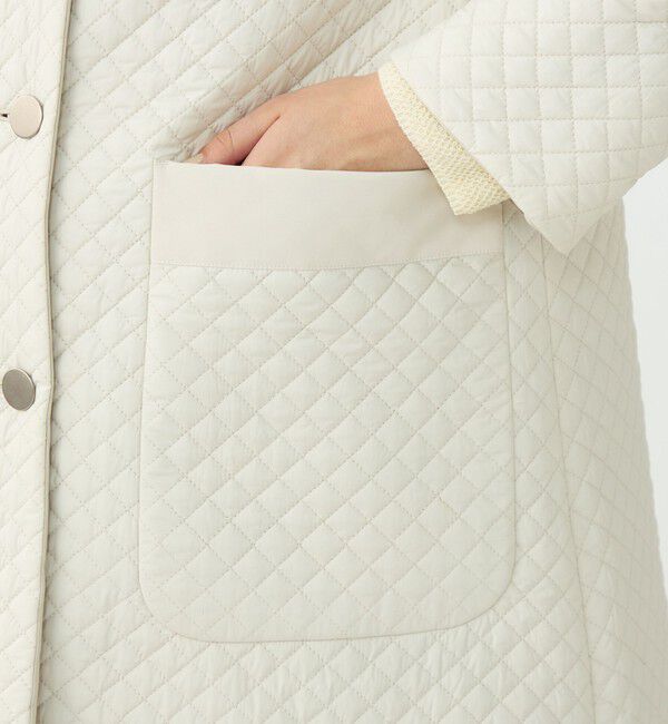 Ballsey「パデットリバーキルティング リバーシブルハーフコート」|ステンカラーコート|