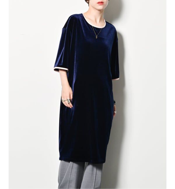 「SIMONE WILD 別注 OVERSIZED DRESS：ワンピース」|ワンピース|ネイビー