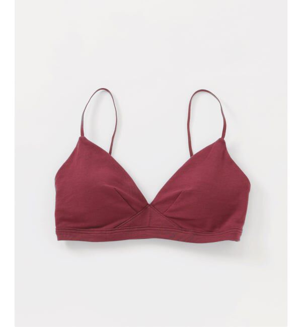 EMILYWEEK「【RESET】オーガニックコットン混 ブラ（ベージュ、ボルドー）」|インナー|