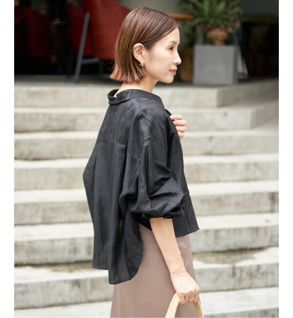 IENA「《追加》ラミーリヨセルショートシャツ」|シャツ・ブラウス|