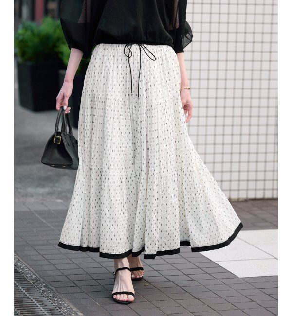 SLOBE IENA「TCドビーティアードスカート」|スカート|