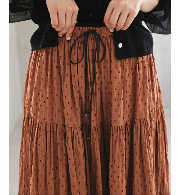 SLOBE IENA「TCドビーティアードスカート」|スカート|