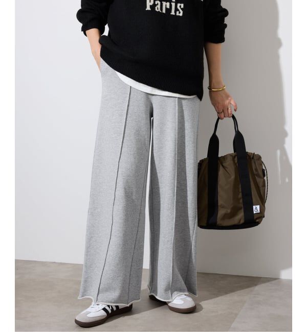 SLOBE IENA「《追加》裏毛ワイドパンツ」|その他|グレーA