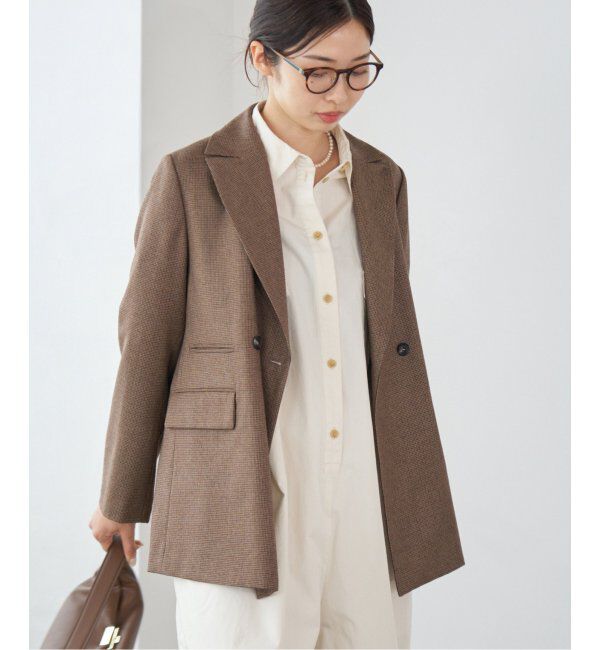 IENA「ガンクラブチェックジャケット」|テーラードジャケット|