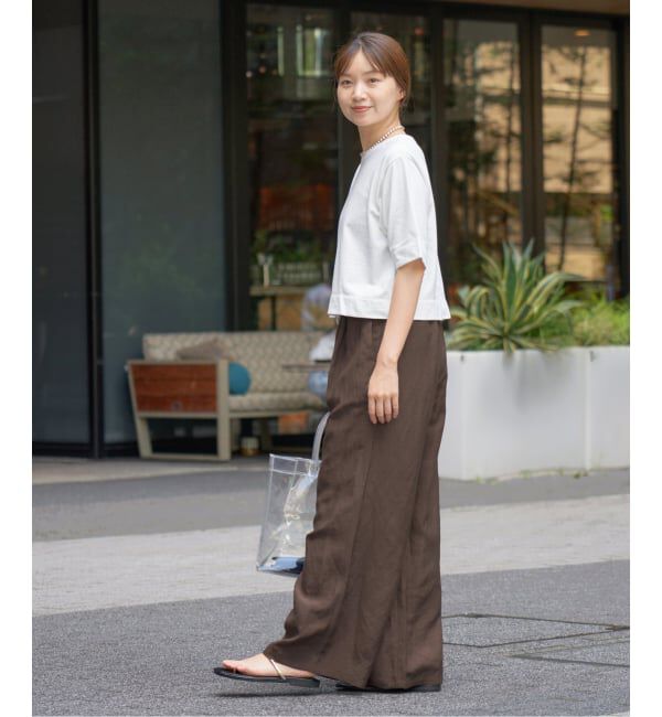 IENA「レーヨンリネンタンブラーイージーパンツ」|その他|