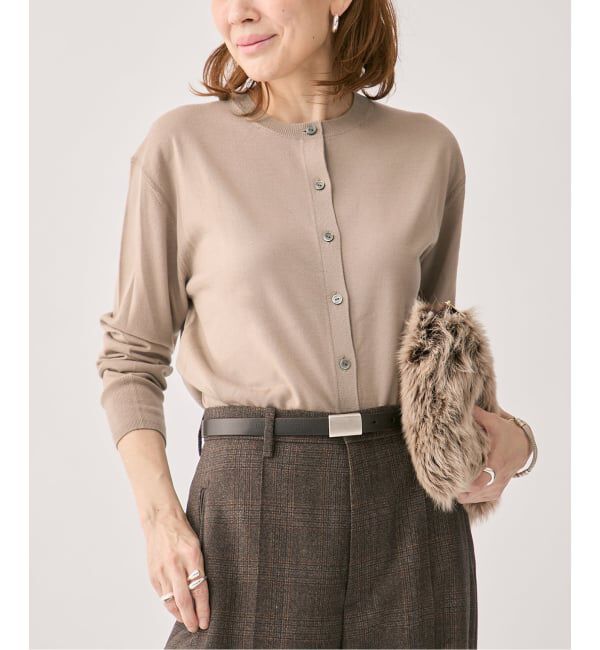 VERMEIL par iena「GLOW wool knit カーディガン」|カーディガン|キャメル
