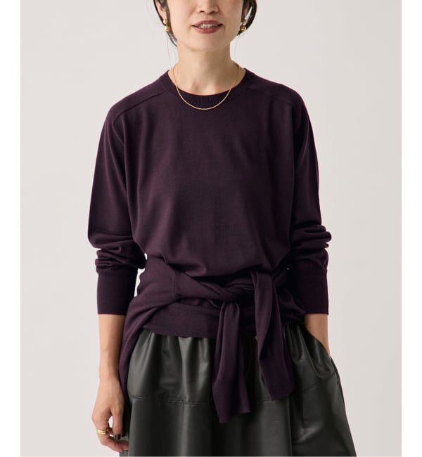 VERMEIL par iena「GLOW wool crew knit」|ニット・セーター|