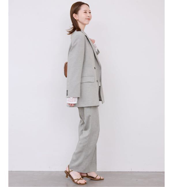 SLOBE IENA「《セットアップ対応可/3サイズ展開》ウォッシャブルツイルストレートパンツ」|その他|