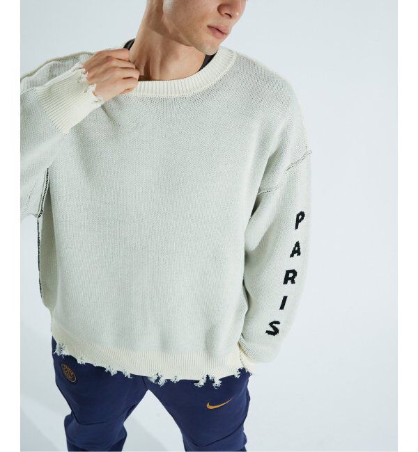 Paris Saint-Germain「【Paris Saint-Germain / パリ・サン＝ジェルマン】PSG JP CRASH KNIT」|ニット・セーター|