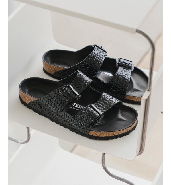 EDIFICE「BIRKENSTOCK (ビルケンシュトック) 限定 ARIZONA WOVEN EMBOSS」|サンダル|ブラック