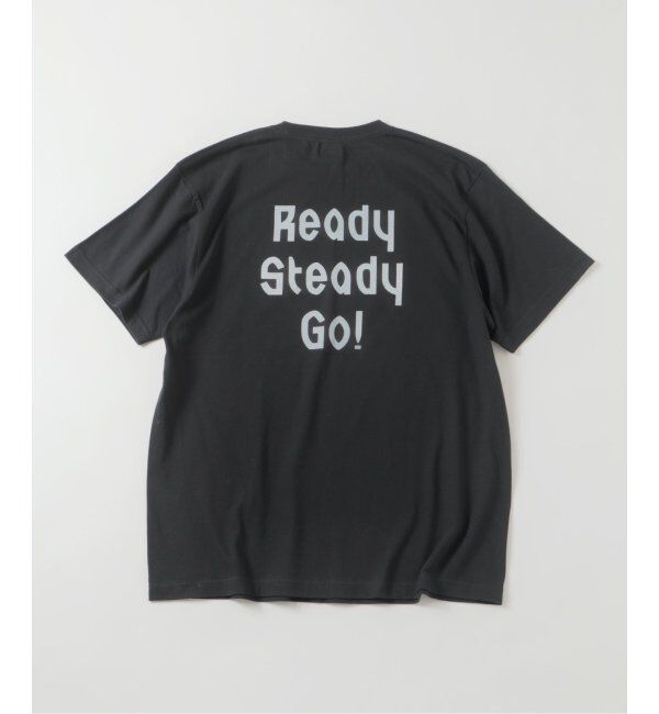EDIFICE「Ready Steady Go! / レディーステディゴー 別注 プリント Tシャツ」|Tシャツ・カットソー|ブラック