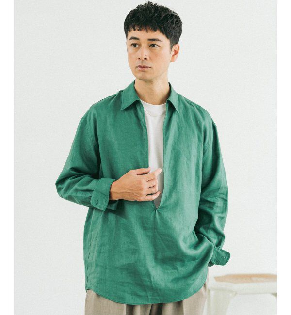 EDIFICE「《追加》リネン スキッパー シャツ」|シャツ・ブラウス|