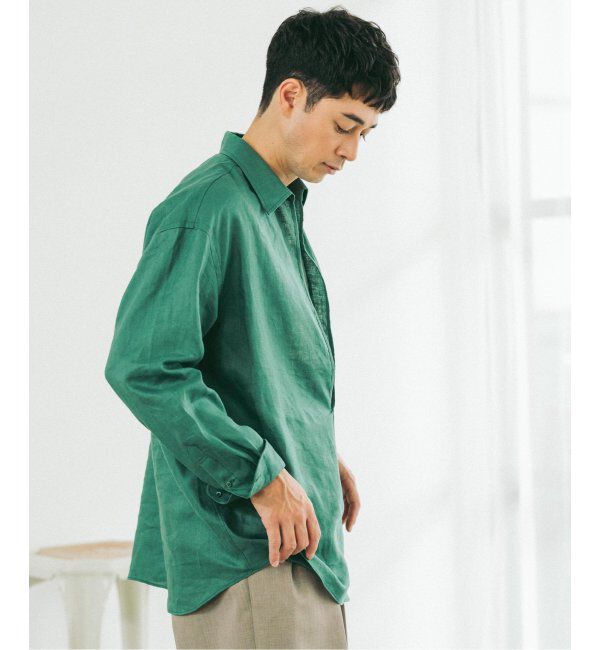 EDIFICE「《追加》リネン スキッパー シャツ」|シャツ・ブラウス|