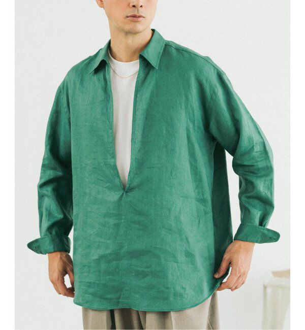 EDIFICE「《追加》リネン スキッパー シャツ」|シャツ・ブラウス|
