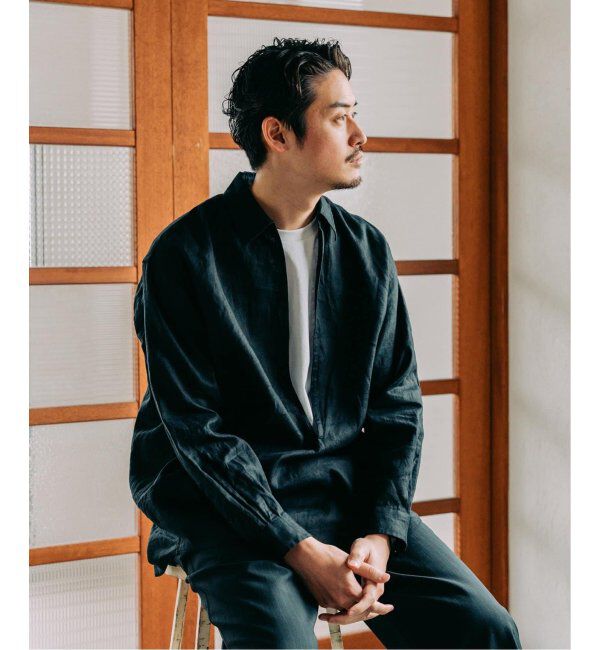 EDIFICE「《追加》リネン スキッパー シャツ」|シャツ・ブラウス|