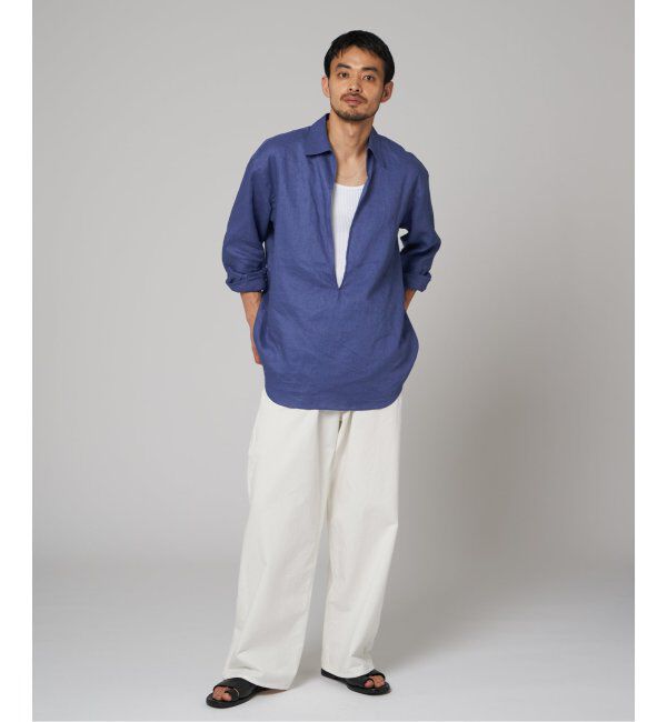 EDIFICE「《追加》リネン スキッパー シャツ」|シャツ・ブラウス|