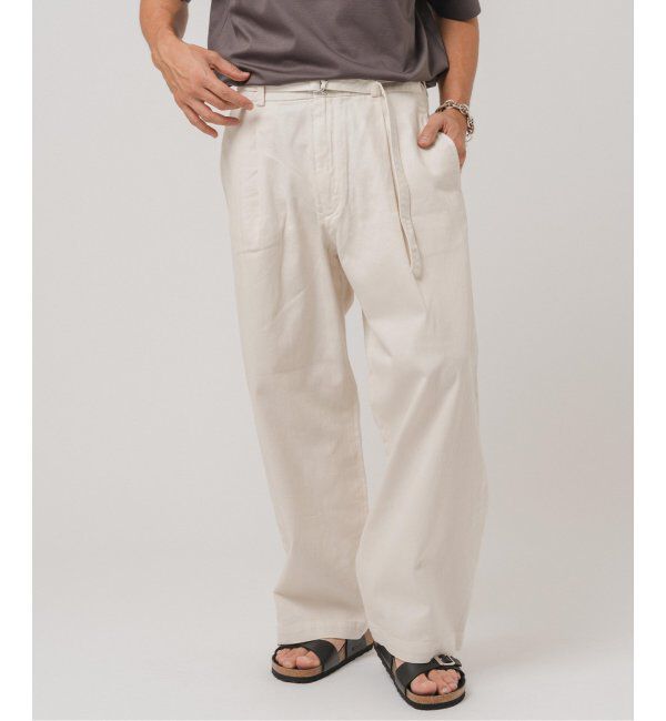 EDIFICE「LE JEAN(ルジーン) デニム ベルテッド トラウザー」|デニム|