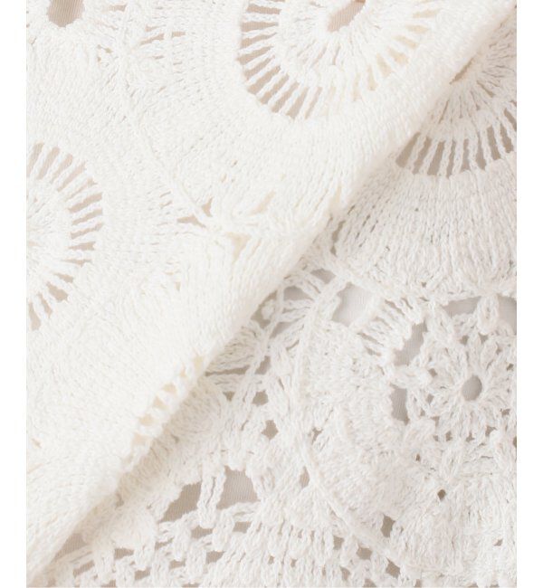 JOURNAL STANDARD relume「エンブロイダリークロシェノースリーブ」|ニット・セーター|